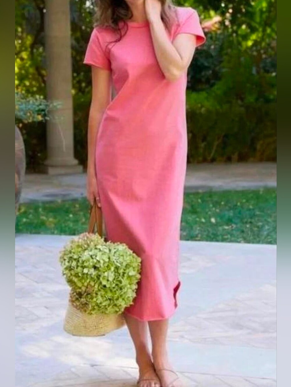 NWOT Frank & Eileen Harper Pink Short-Sleeve Dress